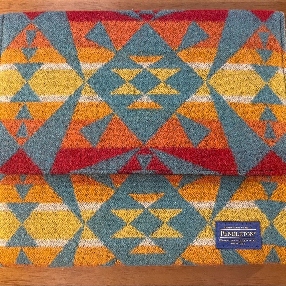 Pendleton Multicolor Geometric Wool Electronics Case